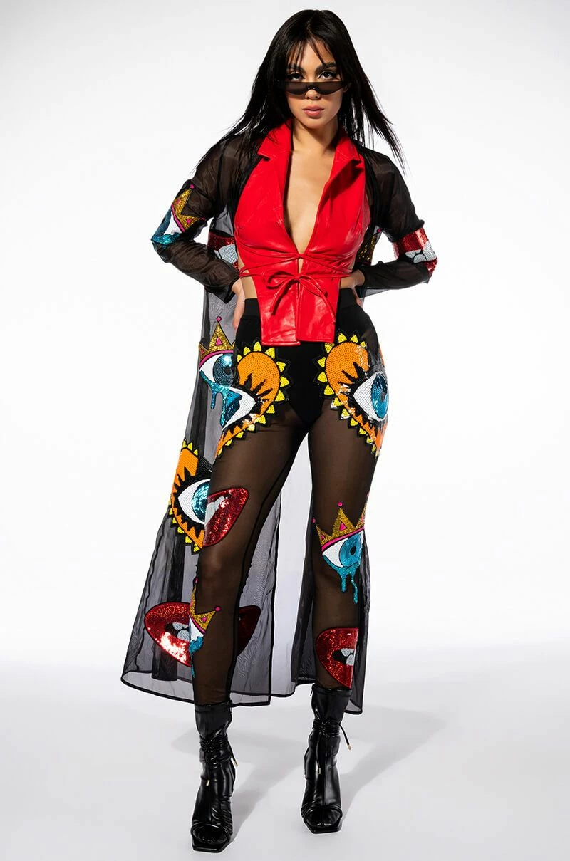 EYES WIDE SHUT SEQUIN MESH LEGGING 5 EYES WIDE SHUT SEQUIN MESH LEGGING - Image 5