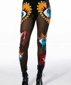 EYES WIDE SHUT SEQUIN MESH LEGGING 15 EYES WIDE SHUT SEQUIN MESH LEGGING -FINESSE-shop eyes wide shut sequin mesh legging black multi 6 6