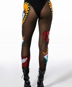EYES WIDE SHUT SEQUIN MESH LEGGING 18 EYES WIDE SHUT SEQUIN MESH LEGGING -FINESSE-shop eyes wide shut sequin mesh legging black multi 9 9