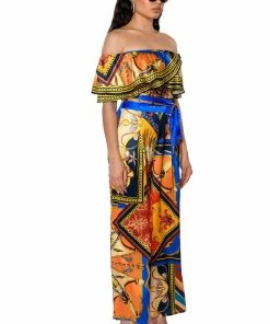 EZRA PRINTED TIE FRONT PALAZZO PANT -FINESSE-shop ezra printed tie front palazzo pant multi 4 4