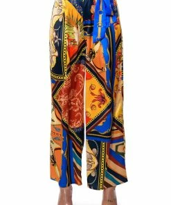 EZRA PRINTED TIE FRONT PALAZZO PANT -FINESSE-shop ezra printed tie front palazzo pant multi 5 5