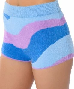 FAR OUT KNIT HOT PANTS -FINESSE-shop far out knit hot pants blue multi 9 9