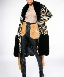 FASHION AND COZY FAUX LEATHER WITH FUR JOGGERS -FINESSE-shop fashion and cozy faux leather with fur joggers black 3 3