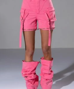 FEELS WIDE LEG CARGO PANT -FINESSE-shop feels wide leg cargo pant pink 3 3 c1