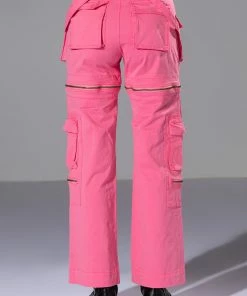FEELS WIDE LEG CARGO PANT -FINESSE-shop feels wide leg cargo pant pink 8 8 c1