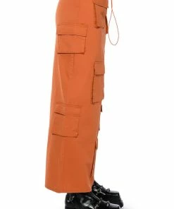 FIELD OF DREAMS CARGO MAXI SKIRT -FINESSE-shop field of dreams cargo maxi skirt orange 6 6
