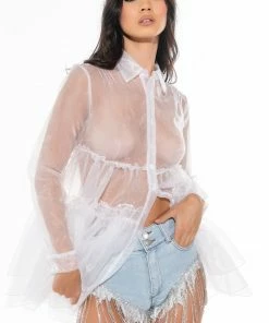 FIESTA RHINESTONE DENIM SHORTS -FINESSE-shop fiesta rhinestone denim shorts light blue denim 5 5