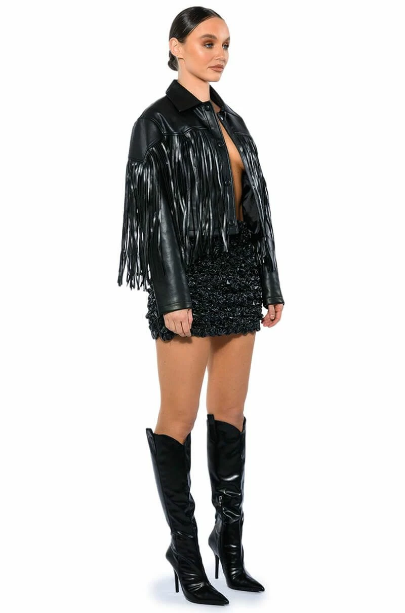 FIRA TEXTURE MINI SKIRT 2 FIRA TEXTURE MINI SKIRT - Image 2