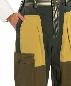 FIRST CHOICE COLOR BLOCKED CARGOS -FINESSE-shop first choice color blocked cargos green multi 8 8