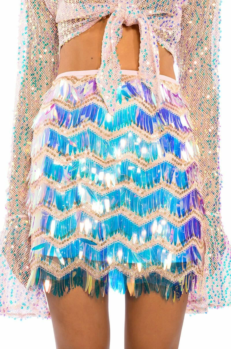 FLASH ON PLEASE SEQUIN MINI SKIRT 3 FLASH ON PLEASE SEQUIN MINI SKIRT - Image 3