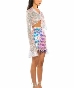 FLASH ON PLEASE SEQUIN MINI SKIRT 12 FLASH ON PLEASE SEQUIN MINI SKIRT -FINESSE-shop flash on please sequin mini skirt pink 5 5