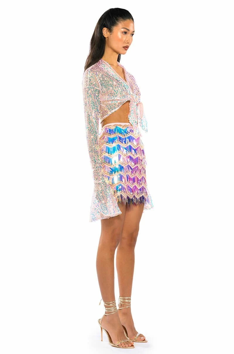 FLASH ON PLEASE SEQUIN MINI SKIRT 5 FLASH ON PLEASE SEQUIN MINI SKIRT - Image 5