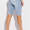 FLEX FIT EXTREME STRETCH DISTRESSED BERMUDA SHORTS