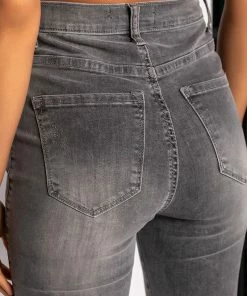 FLEX-FIT HIGH WAISTED SUPER STRETCHY SKINNY JEANS -FINESSE-shop flex fit high waisted super stretchy skinny jeans black grey 8 8