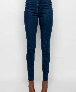 FLEX-FIT HIGH WAISTED SUPER STRETCHY SKINNY JEANS 11 FLEX-FIT HIGH WAISTED SUPER STRETCHY SKINNY JEANS -FINESSE-shop flex fit high waisted super stretchy skinny jeans dark blue denim 4 4