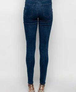 FLEX-FIT HIGH WAISTED SUPER STRETCHY SKINNY JEANS 13 FLEX-FIT HIGH WAISTED SUPER STRETCHY SKINNY JEANS -FINESSE-shop flex fit high waisted super stretchy skinny jeans dark blue denim 6 6