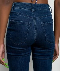 FLEX-FIT HIGH WAISTED SUPER STRETCHY SKINNY JEANS 14 FLEX-FIT HIGH WAISTED SUPER STRETCHY SKINNY JEANS -FINESSE-shop flex fit high waisted super stretchy skinny jeans dark blue denim 7 7