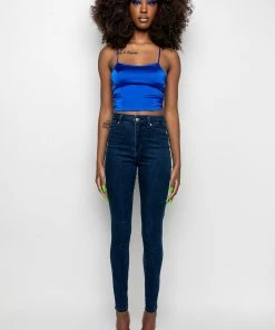 FLEX-FIT HIGH WAISTED SUPER STRETCHY SKINNY JEANS 15 FLEX-FIT HIGH WAISTED SUPER STRETCHY SKINNY JEANS -FINESSE-shop flex fit high waisted super stretchy skinny jeans dark blue denim 8 8