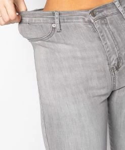 FLEX-FIT HIGH WAISTED SUPER STRETCHY SKINNY JEANS -FINESSE-shop flex fit high waisted super stretchy skinny jeans grey 6 6 c1