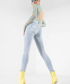 FLEX-FIT HIGH WAISTED SUPER STRETCHY SKINNY JEANS -FINESSE-shop flex fit high waisted super stretchy skinny jeans light blue denim 3 3