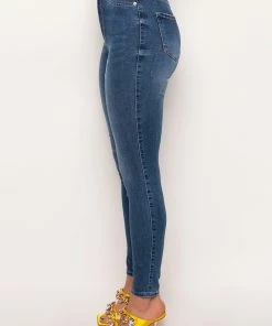 FLEX-FIT HIGH WAISTED SUPER STRETCHY SKINNY JEANS -FINESSE-shop flex fit high waisted super stretchy skinny jeans medium blue denim 6 6