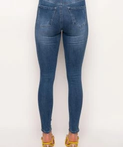 FLEX-FIT HIGH WAISTED SUPER STRETCHY SKINNY JEANS -FINESSE-shop flex fit high waisted super stretchy skinny jeans medium blue denim 7 7