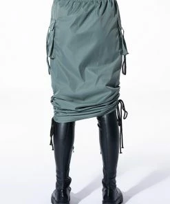 FOLLOW ME ADJUSTABLE CARGO SKIRT IN OLIVE 15 FOLLOW ME ADJUSTABLE CARGO SKIRT IN OLIVE -FINESSE-shop follow me adjustable cargo skirt in olive olive 7 7