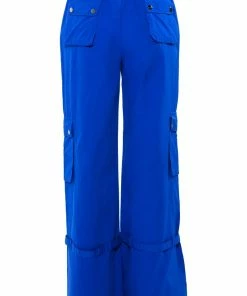 FRENCHY WIDE LEG CARGO PANT -FINESSE-shop frenchy wide leg cargo pant royal blue 10 10