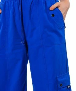FRENCHY WIDE LEG CARGO PANT -FINESSE-shop frenchy wide leg cargo pant royal blue 11 11