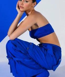 FRENCHY WIDE LEG CARGO PANT