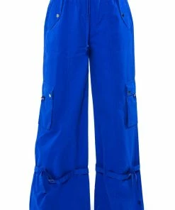 FRENCHY WIDE LEG CARGO PANT -FINESSE-shop frenchy wide leg cargo pant royal blue 8 8