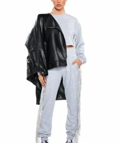 FRINGE ALL THE WAY JOGGER -FINESSE-shop fringe all the way jogger heather grey 4 4