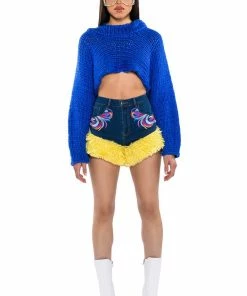 FUN WITH ME DENIM SHORTS 12 FUN WITH ME DENIM SHORTS -FINESSE-shop fun with me denim shorts blue multi 4 4