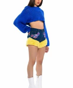 FUN WITH ME DENIM SHORTS 13 FUN WITH ME DENIM SHORTS -FINESSE-shop fun with me denim shorts blue multi 5 5