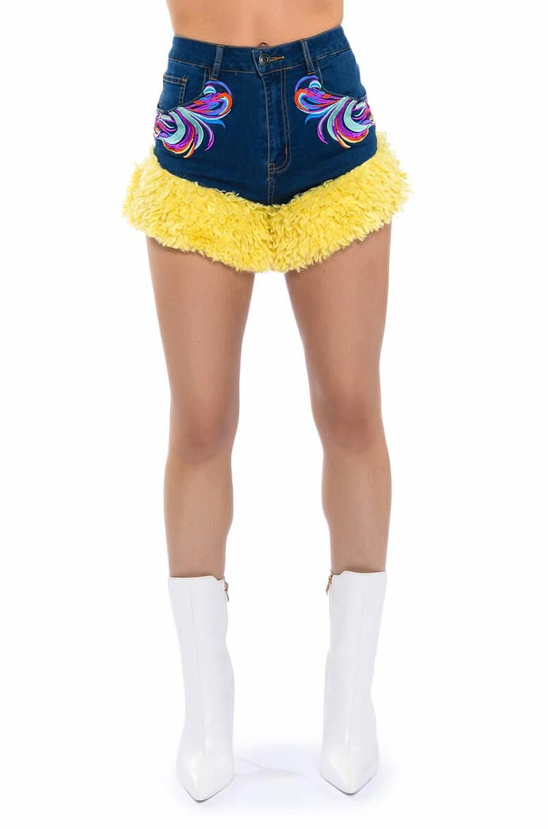 FUN WITH ME DENIM SHORTS 6 FUN WITH ME DENIM SHORTS - Image 6