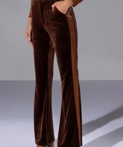 GABRIELLE VELVET FLARE TROUSER