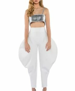GENIE SCUBA PANTS IN WHITE -FINESSE-shop genie scuba pants white 6 6
