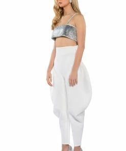 GENIE SCUBA PANTS IN WHITE -FINESSE-shop genie scuba pants white 7 7