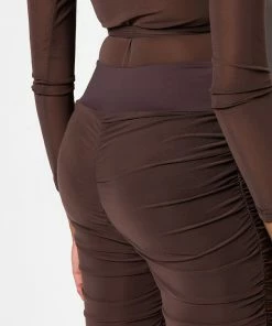 GET IT RIGHT GET IT MESH PANT -FINESSE-shop get it right get it mesh pant dark brown 6 6