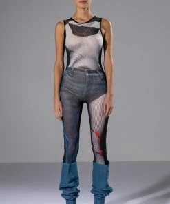 GHOSTING YOU SLEEVELESS CATSUIT