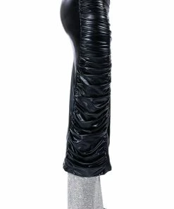 GIULIA FAUX LEATHER ZIPPER DETAIL MAXI SKIRT 19 GIULIA FAUX LEATHER ZIPPER DETAIL MAXI SKIRT -FINESSE-shop giulia faux leather zipper detail maxi skirt black 9 9