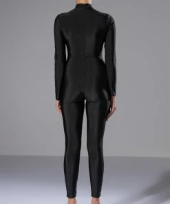 GIVE YOU A CHANCE ZIP UP CATSUIT -FINESSE-shop give you a chance zip up catsuit black 5 5