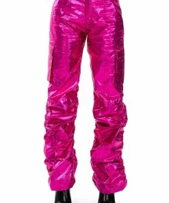 GLIMPSE OF MAGIC RELAXED METALLIC PANT -FINESSE-shop glimpse of magic relaxed metallic pant fuchsia 5 5