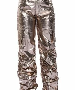 GLIMPSE OF MAGIC RELAXED METALLIC PANT -FINESSE-shop glimpse of magic relaxed metallic pant gold 5 5