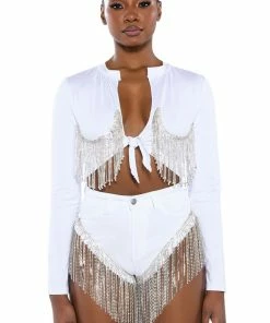 GONNA LOVE ME WATERFALL RHINESTONE DENIM SHORT 19 GONNA LOVE ME WATERFALL RHINESTONE DENIM SHORT -FINESSE-shop gonna love me waterfall rhinestone denim short white 4 4 c1 c1 c1 c1