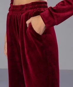 GRETCHEN STRAIGHT FIT JOGGERS -FINESSE-shop gretchen straight fit joggers dark red 8 8