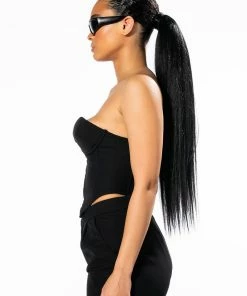 GRETEL STRAPLESS CORSET IN BLACK -FINESSE-shop gretel strapless corset in black black 7 7