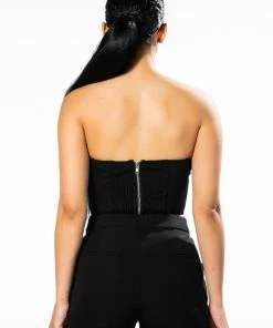 GRETEL STRAPLESS CORSET IN BLACK -FINESSE-shop gretel strapless corset in black black 8 8