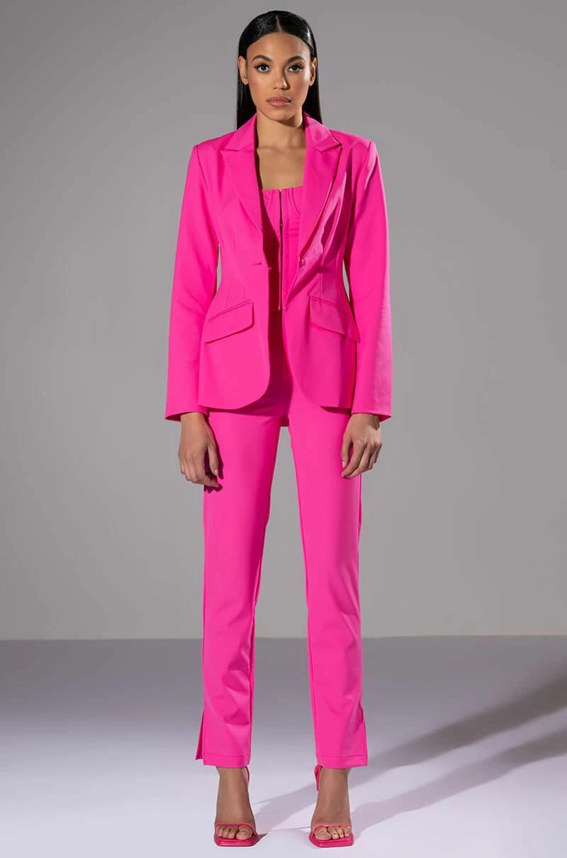 HANSEL HIGH RISE PANTS WITH SLITS 4 HANSEL HIGH RISE PANTS WITH SLITS - Image 4
