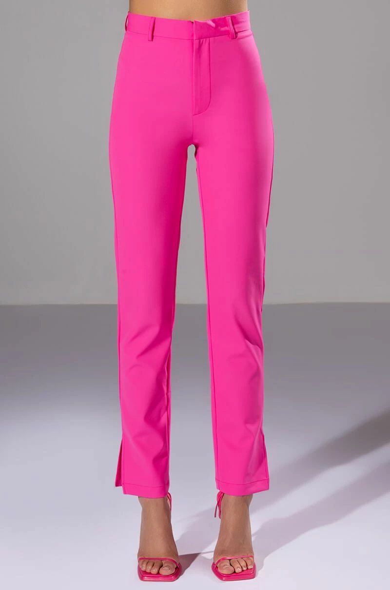 HANSEL HIGH RISE PANTS WITH SLITS 5 HANSEL HIGH RISE PANTS WITH SLITS - Image 5